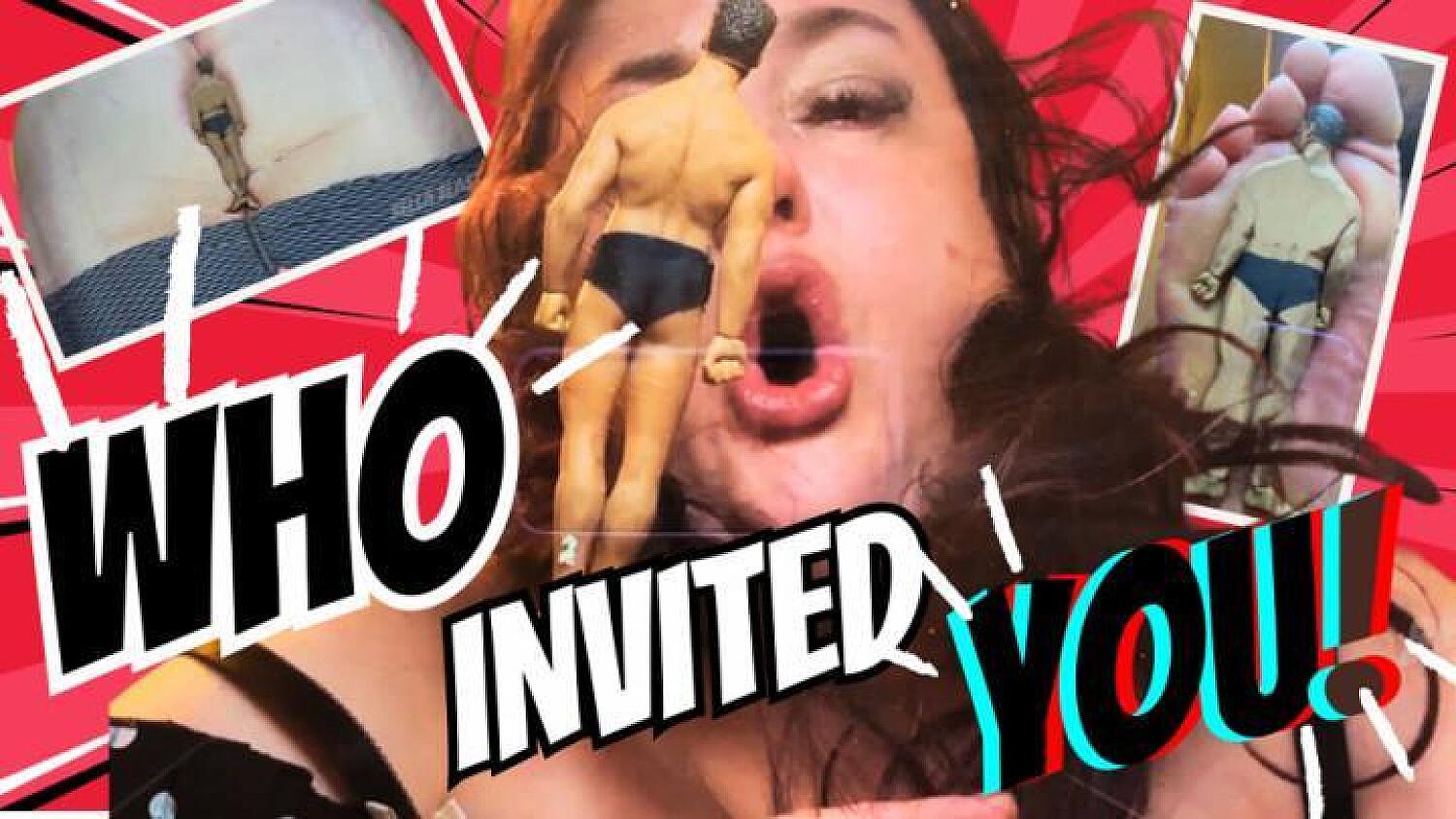 Who Invited You? Now Stroke Under My Feet And Ass