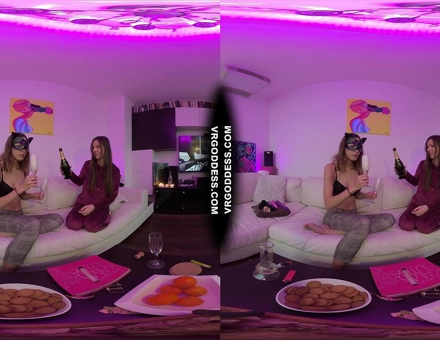 Blue Aesthetic Chillout Sesh Rebeka Ruby Smoking Lesbian Banging with Miss Pussycat