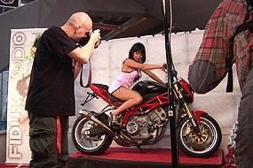 Beauty on Motorcycle in Sexshow