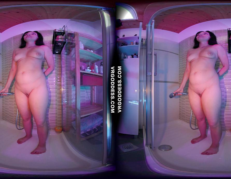Mira Showering And Masturbating With A Dildo At Night