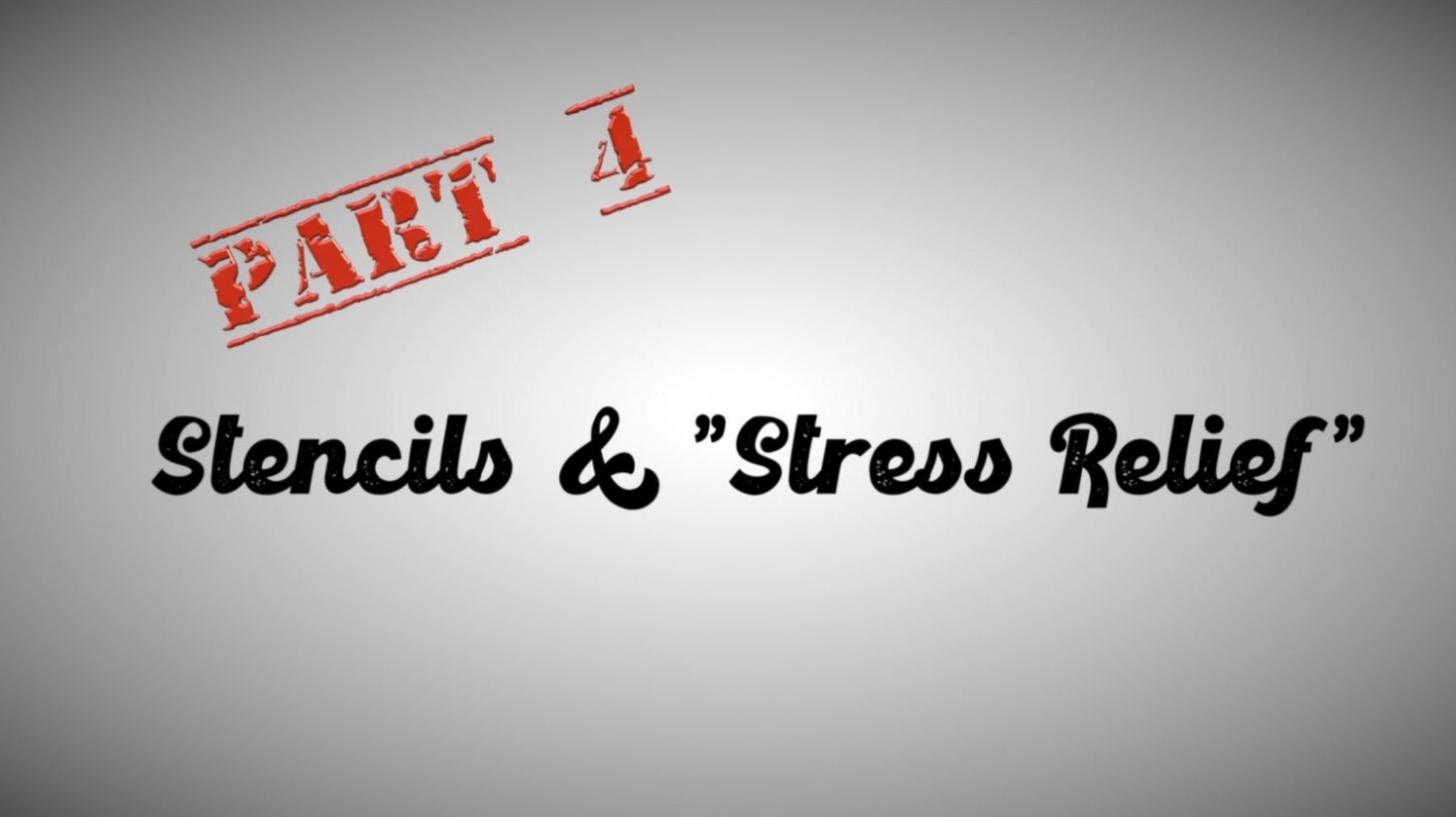 Part 4 - Many Faces of Mami - Stencils Stress Relief