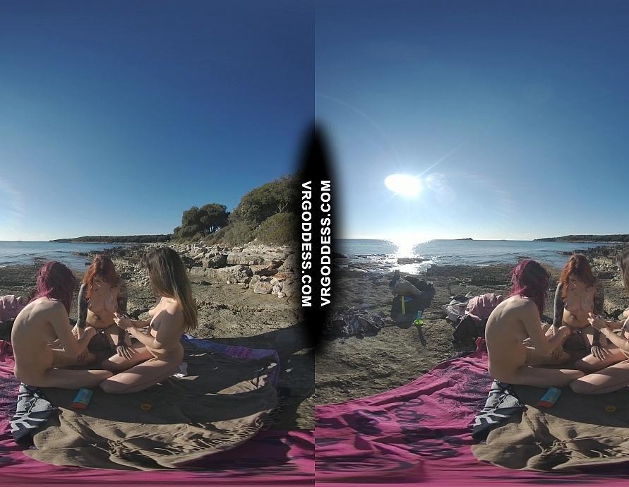 Cheri Josie Poppy Early Spring Nude Beach On A Cold Vacation Day