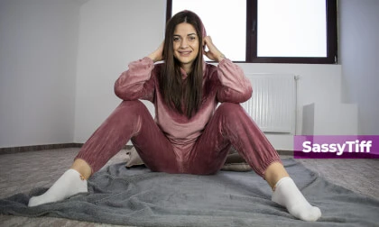 Busty Brunette Home Alone & Horny
