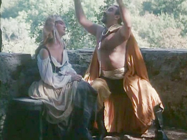Hot Girl in Medieval Cosplay Gets Jizz on Face After Outdoor Anal.