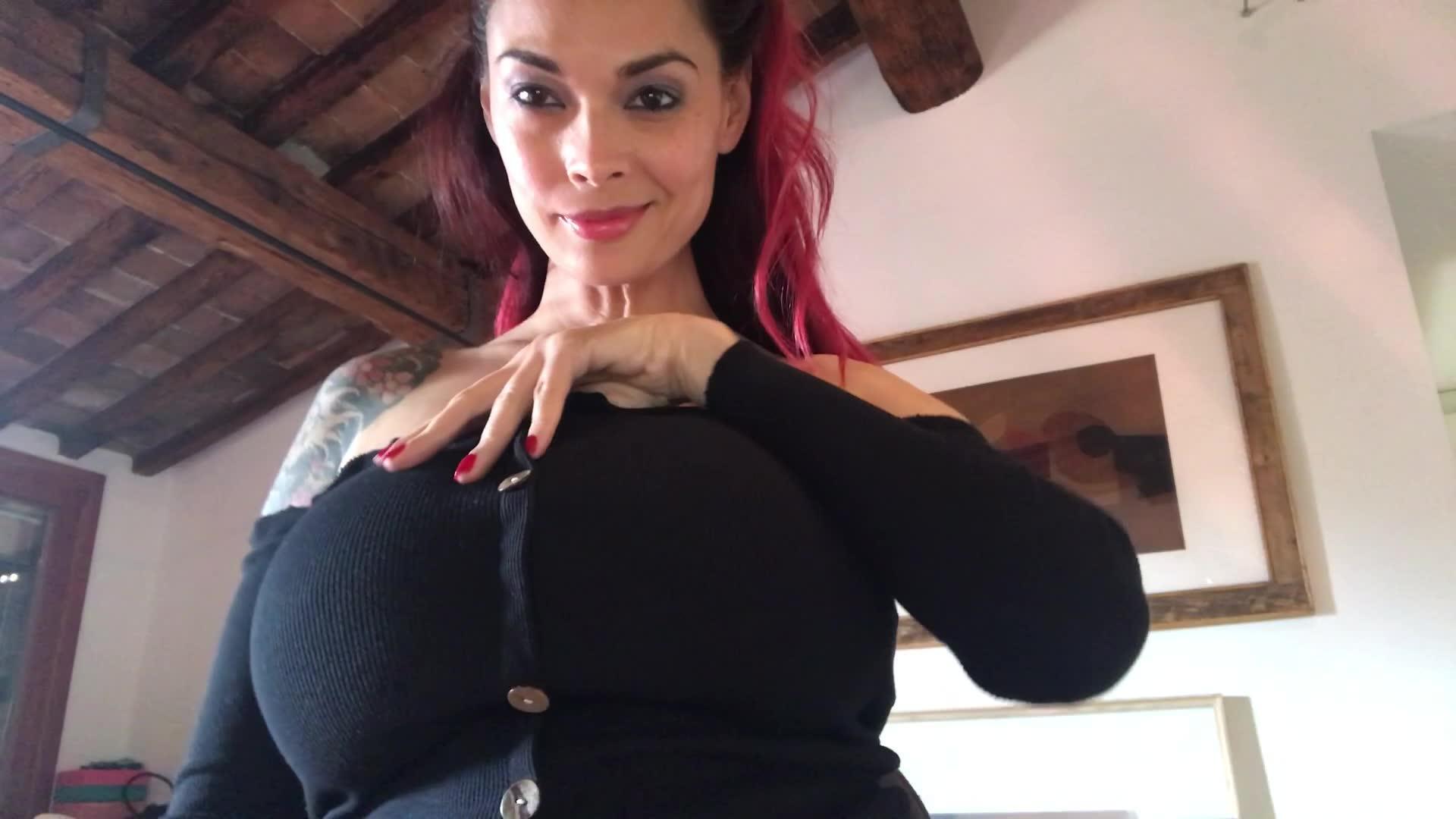 Black Dress And Big Boobs!