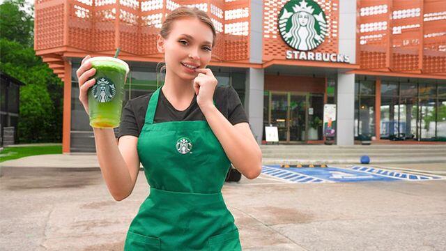 Starbucks Girl Spilled On My Shirt... So She Let Me Fuck Her Hard In The Staff Toilet