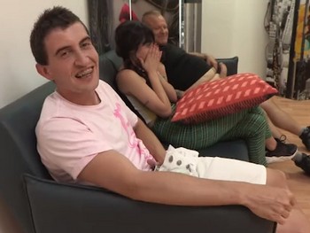 Gang Bang for the Insatiable Polish Nympho Angelina, Who Gets Three Cocks