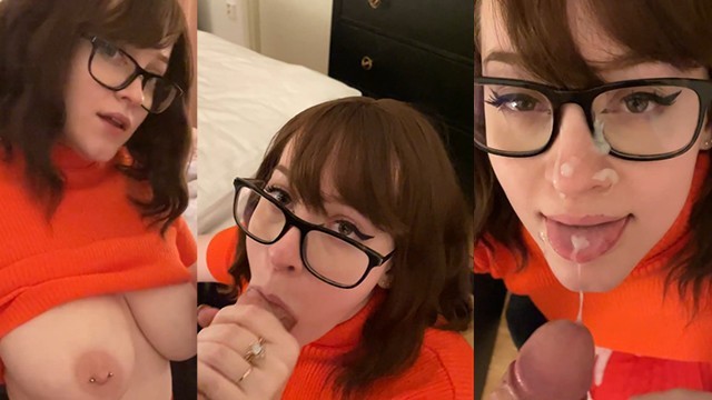 Jinkies! ;) Blowjob in My Velma Cosplay
