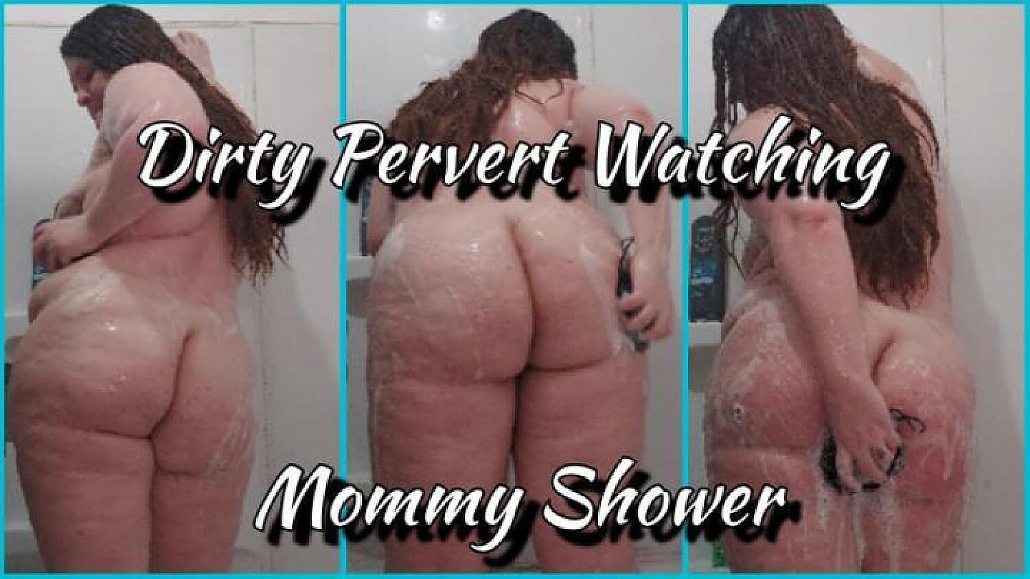 Dirty Pervert Watching Step-Mommy Shower