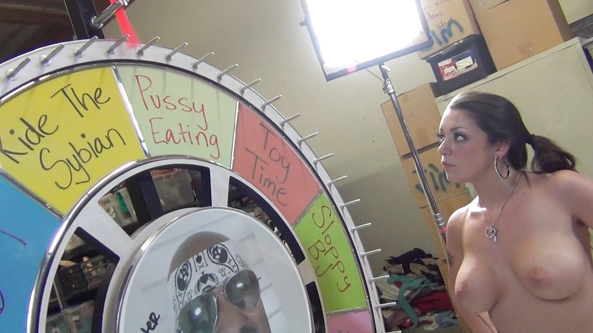 Melina Mason Spins Squirting on the Wheel of Debauchery!