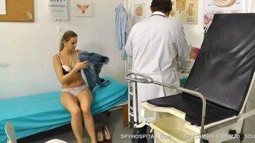 Sexy Tall Blonde Caught On Doctor Hidden Cam