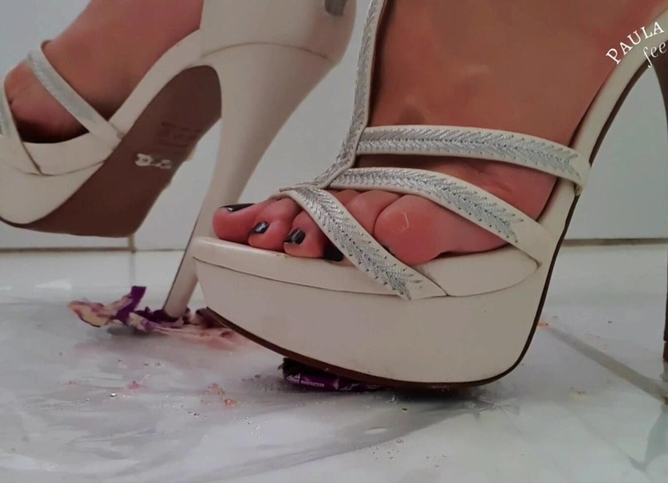 Crushing Bubble Gum High Heels