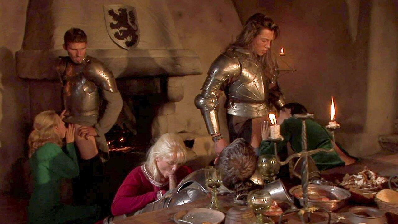 Kathy Anderson, Claudia Adams and Kristie Illenot in a Cosplay Arthurian or