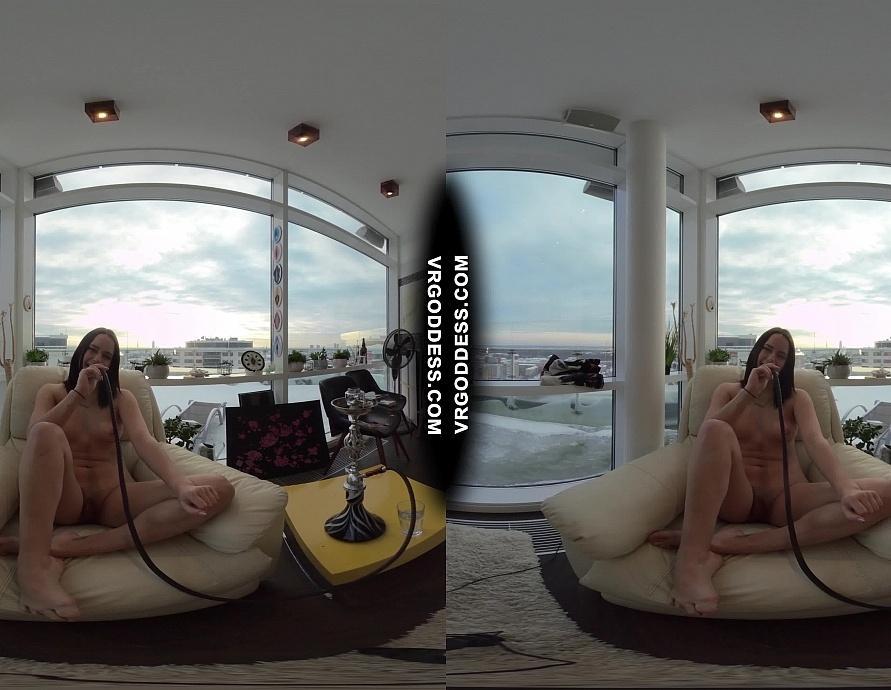 Teen Hookah Smoking Pussy Playing 18Yo Rosalina Naked Snow Angel