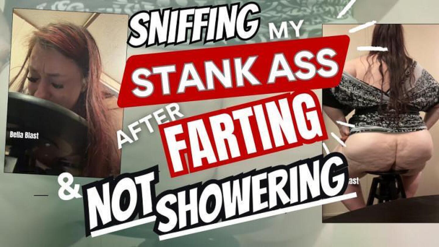 Big Sweaty BBW Ass - Self Sniffing My Funky Ass After Fart
