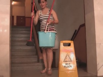 The Cleaning Maid Wants Her Ass Pounded. She Loves to Feel the Pain.