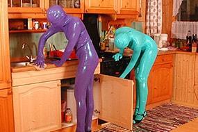 Kitchen Work with Spandexgirls