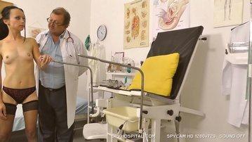Skinny Babe Vaginal Check-Up On Spy Cam
