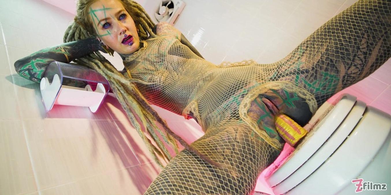 Alternative Tattoo Model Solo Piss Action