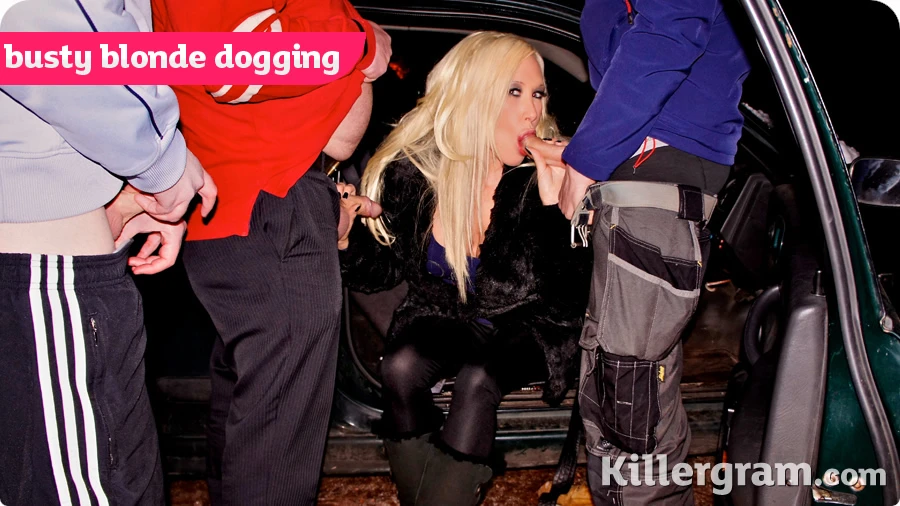Busty Blonde Dogging
