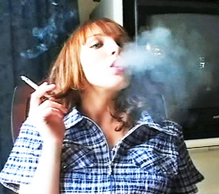 Hot Smoking Redhead Solo