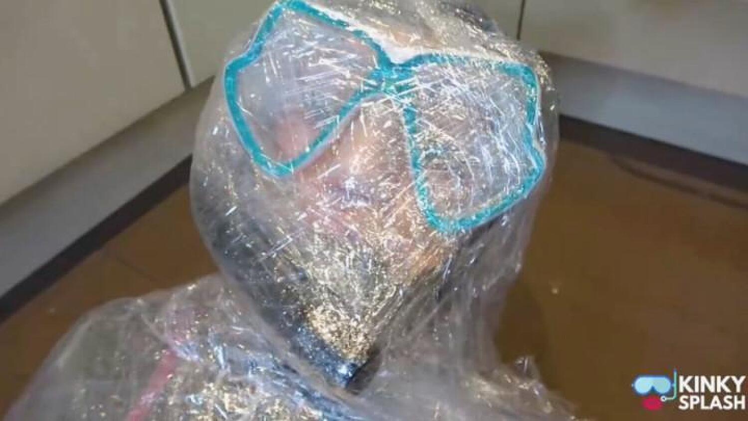 Mummified In Wetsuit And Snorkel