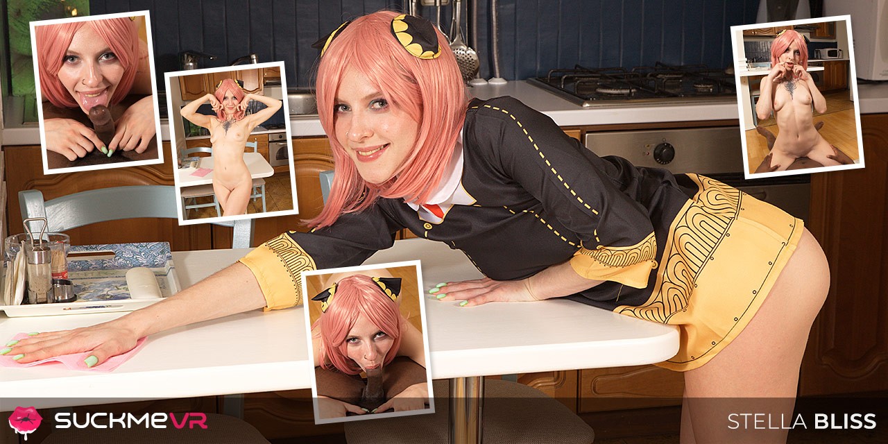 Naughty Anime Babe, Stella Bliss, Takes a BBC Creampie
