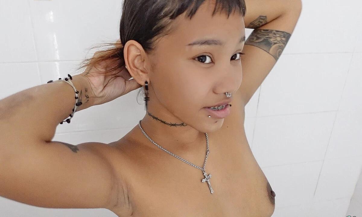 Tiny Asian 18 Y.O Teen Stops By For Sex