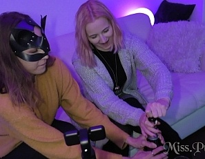 Late Night Drinking and Vaping Miss Pussycat Dildoing Blonde Layla to Shaking Orgasm