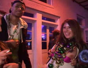 Mardi Gras Partiers