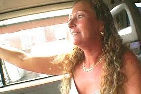 Curly in Backseat Frigging