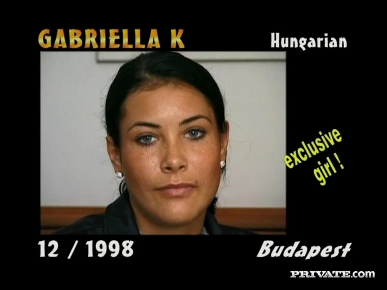 Gabriella Kerez , Busty Brunette in the Private Casting's Couch