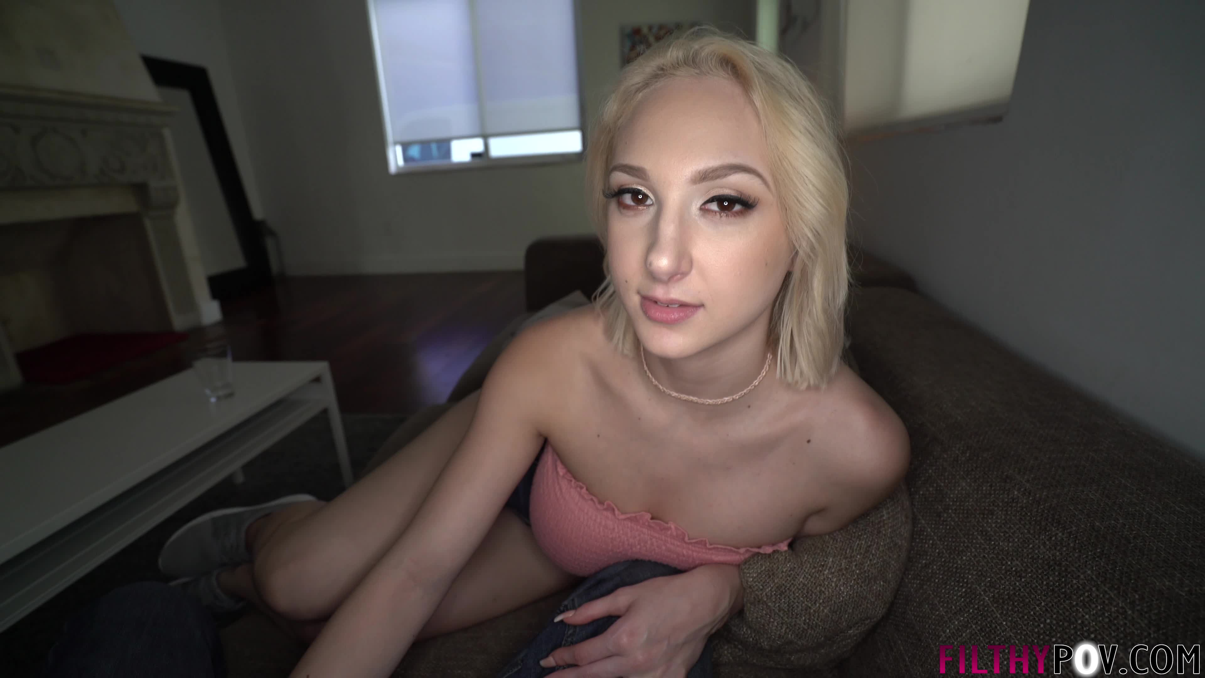 Hot Babysitter Has to Fuck Step-Dad After Using Computer to Watch Porn