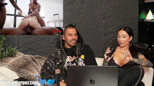 Willow Harper & Teddy Tarantino, Porn ASMR Reaction, Cum Explosion ! Gangbang ! & Pissing