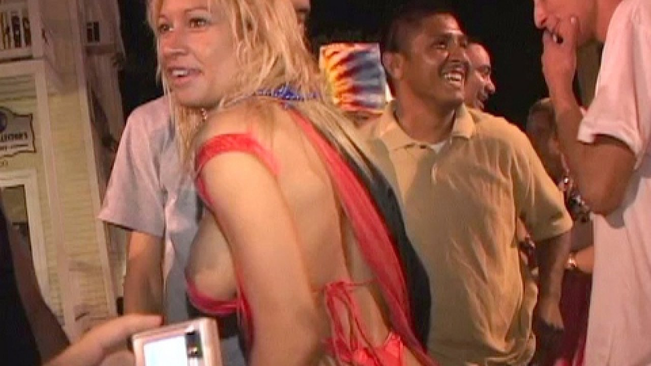 Sexy Latin Models W/big Tits Flash Them Outdoors At Anyone Who Will Look