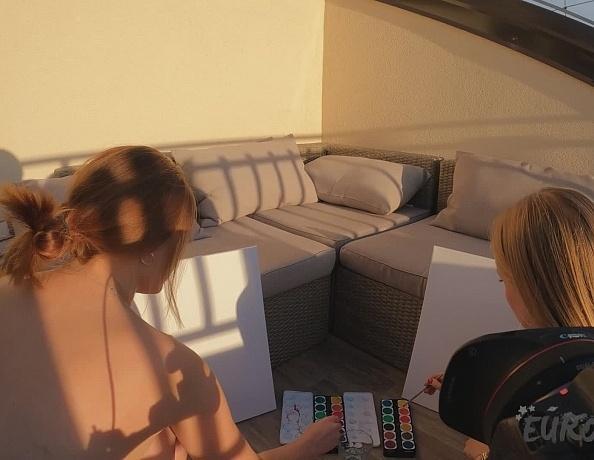 Creative Porn Making Art While Nude Outdoors Kristina With Mira