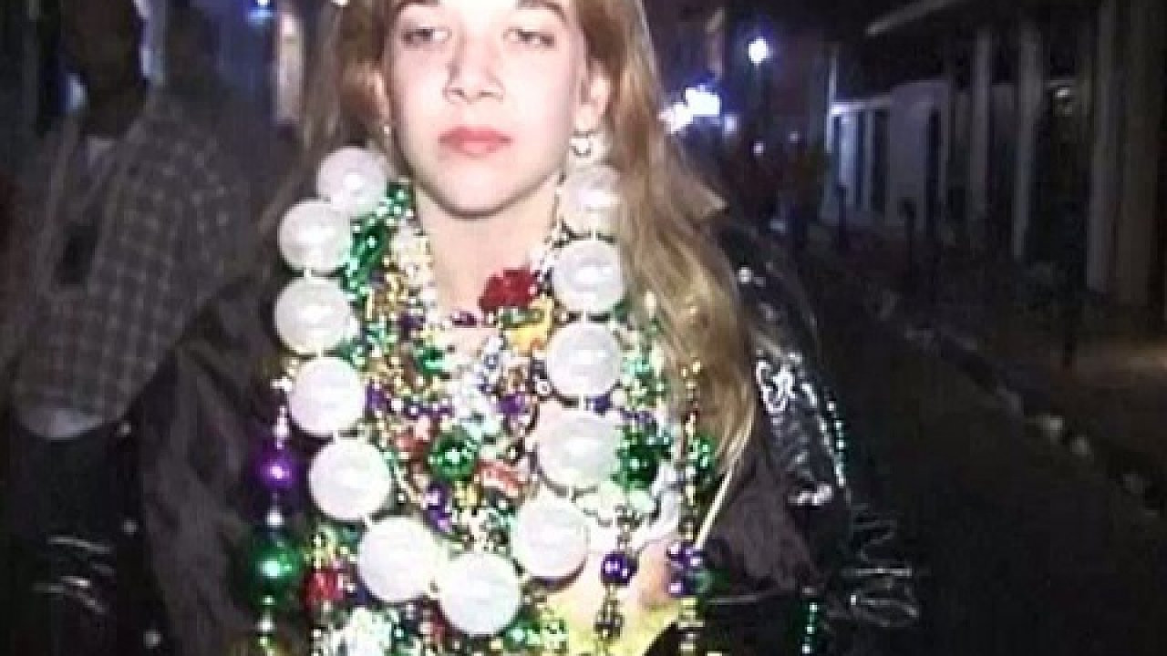 The Streets Of New Orleans On Mardi Gras