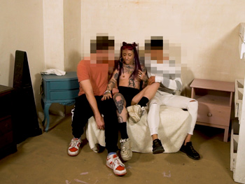 I'm Barbara, and Today I'm Bringing Two Friends to the Local Squat So They Can Fuck Me Good. Let's See What They're Made Of!