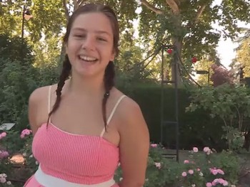 Alba Goes Across Retiro Park Wishing to Fuck Some Fine Dick. Teen Lurking!
