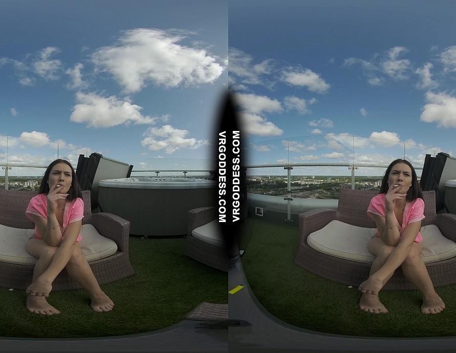 Lesbian Fun in the Sun Young Matty Smoking Dirty Female Director Miss Pussycat Worships Her Pussy