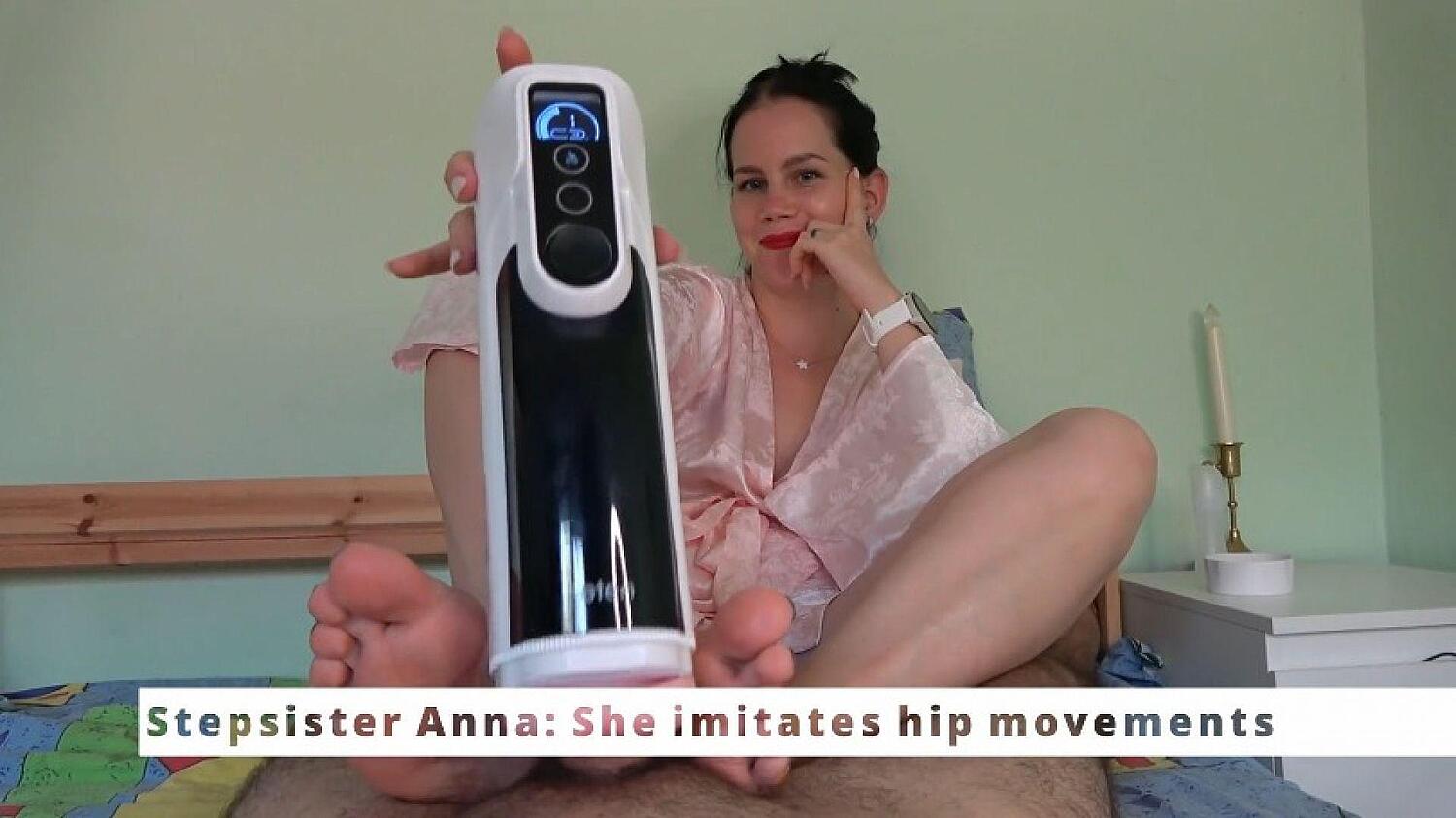 Anna Caught Her Step-Brother And Tested A Masturbator On Him