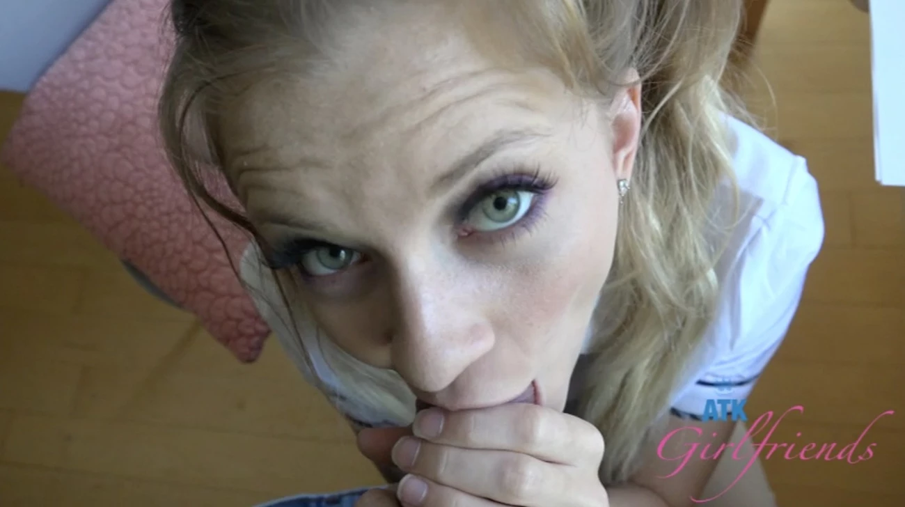 Riley Gets an A, and Some Cum on Her Tits!