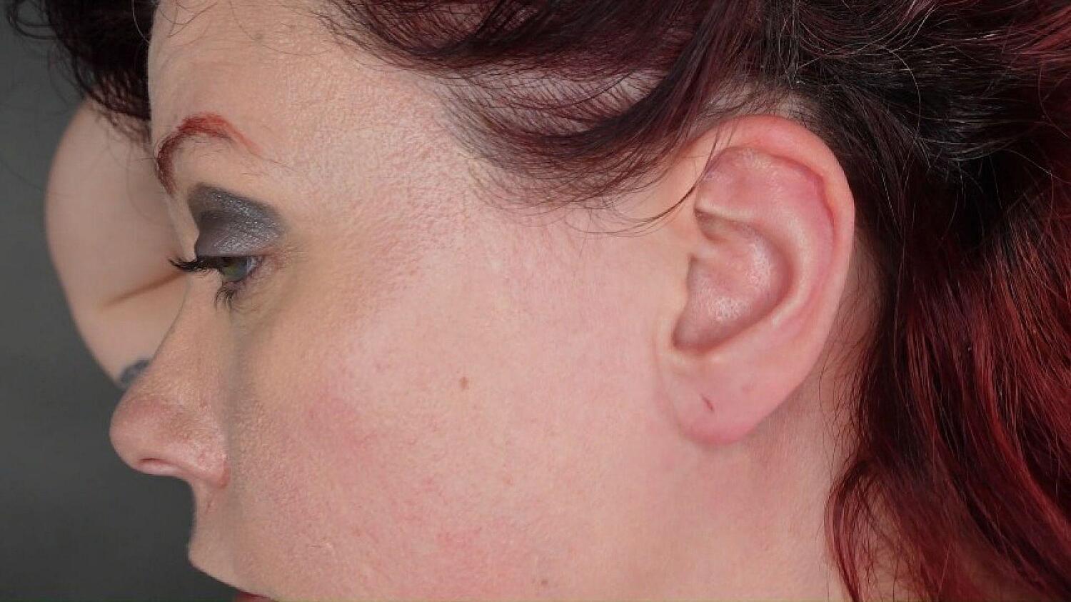 Ear Show Off And Ear Tugging And Caressing