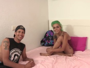 Lola, a Kinky Squatter, Fucks Pepe's Horsedick While the Two Roommates Jerk Off