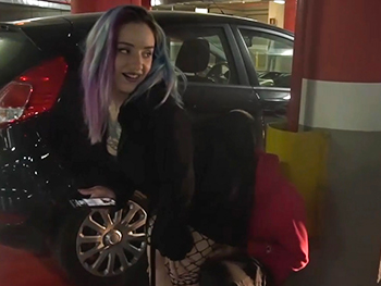 Vega Parks Her Pussy on Her Boyfriend's Face at the Risk of Being Discovered.