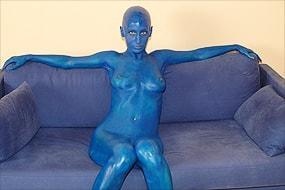 Babe Aroused by Bodypaint