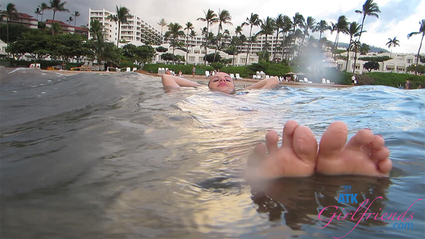 Even After Going in the Ocean Her Pussy Has Juice in It.