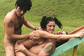 Crazy Outdoor Latina Double Teaming