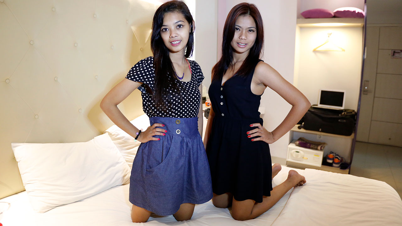 Naked Asian Teens Teasing and Stripping