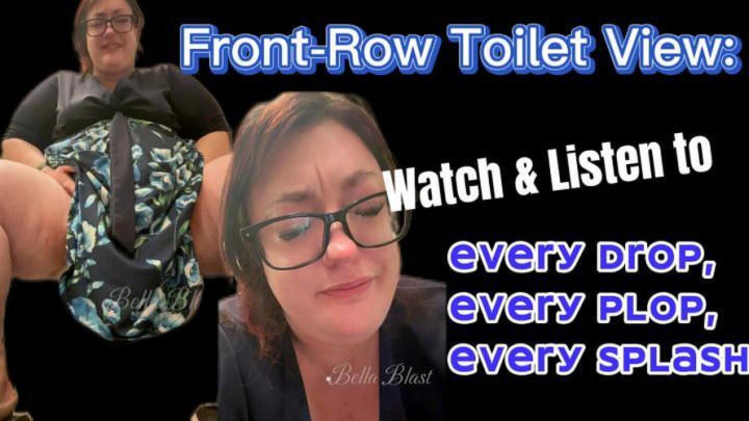 Front-Row Toilet View: Every Drop, Every Plop, Every Splash